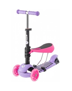 Трехколесный самокат Joy KB05 (розовый) Ricos