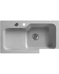 Кухонная мойка SG-REC-HALF-8045 (олово светлосерый) Belux