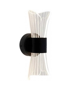 Бра Dio 12W 2Y-ON/OFF-230x80x85-BLACK/CLEAR-220-IP20 Estares