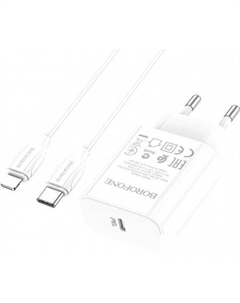 Сетевое зарядное BA65A Lightning (белый) Borofone