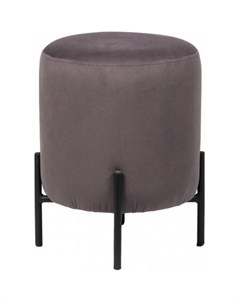 Пуфик Орегон Лайт (графит/черный, велюр) Ввр