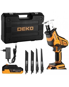 Сабельная пила DKRS20 085-1070 (с 2-мя АКБ, кейс) Deko