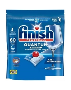 Капсулы для посудомоечной машины Powerball Quantum Clean & Shine (60 шт) Finish