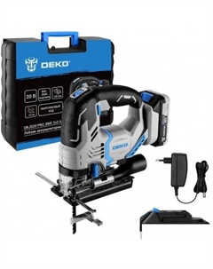Электролобзик DKJS20 PRO 083-1125 (с 2-мя АКБ, кейс) Deko