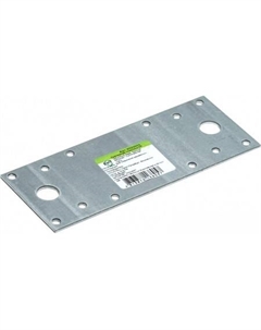 Пластина соединительная КР 210x90x2.0мм Крепежная V022554 (белый цинк) Ект