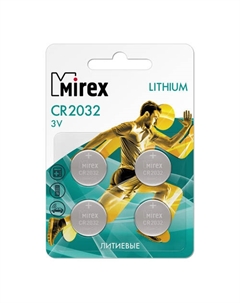 Батарейки CR2032 4 шт CR2032-E4 Mirex
