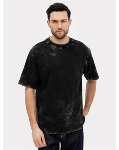 Футболка мужская черная с принтом "эйсид" Mark formelle