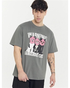 Футболка мужская серая с печатью Mark formelle