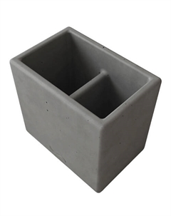 Стакан для ванной комнаты Emily Duo для зубных щеток, бетон, серый матовый Musko