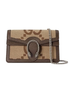 Сумка Dionysus Canvas With Leather Trim Flap Bag Chain Bag Shoulder (Bag+Dust Bag) Gucci