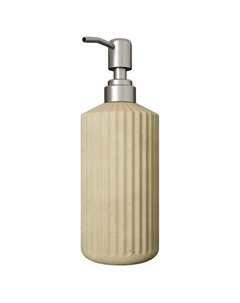 Дозатор для жидкого мыла Chloe Slim с металлической помпой, кремовый матовый Musko