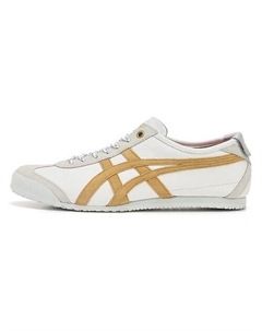 Кроссовки MEXICO 66 Abrasion Resistant Low Top Casual Shoes Unisex White Gold Onitsuka tiger