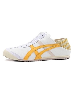 Кроссовки MEXICO 66 Anti-Slip Wear-Resistant Breathable White Yellow Onitsuka tiger