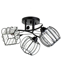 Люстра «Дэки» 3хЕ27 40 Вт черный 48×48×22 см Bayerlux