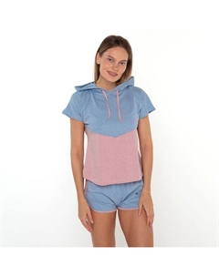 Комплект «Рассвет» женский (футболка, шорты) цвет голубой, размер 48 Марис