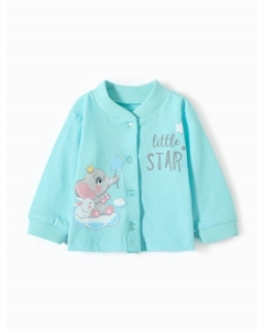 Кофточка детская "Слоник", цвет мятный, рост 56 Luneva