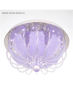 Люстра с ПДУ "Кассия" 4х40Вт E27+RGB хром 40х40х26 см Bayerlux