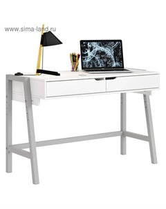 Стол письменный kids Mirum 1440 низкий, белый-серый Polini