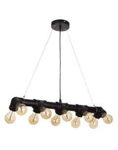 Светильник «Тубо» 10хЕ27 40 Вт черный 7×5×7-127 см Bayerlux