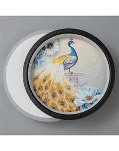 Бра «Павлин» LED 21 Вт 4000К черно-белый 19×23×5 см Bayerlux