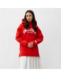 Худи женское с начёсом Cozy style, красный, размер 42 Mist