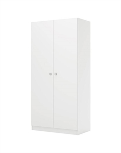 Шкаф прямой двухстворчатый kids Simple, 898×500×1900 мм, цвет белый Polini