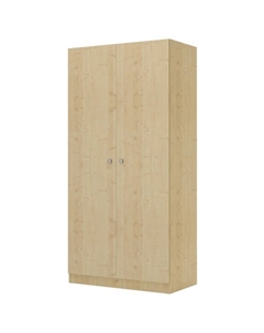 Шкаф прямой двухстворчатый kids Simple, 898×500×1900 мм, цвет натуральный Polini