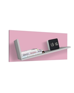 Полка kids Mirum 5Y 800, серый-розовая Polini