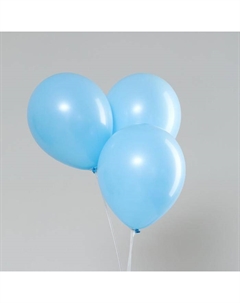 Воздушные шары латексные 10", пастель, 100 шт., голубые Neotex co
