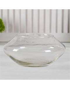 Ваза «Дерек-1», d=11 см, 17×9 см, стекло, прозрачная Evis