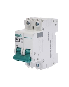 Выключатель автоматический SE DEKraft ВА-101, 2 полюса, С, 32 А, 4.5 кА, 11069DEK Schneider electric