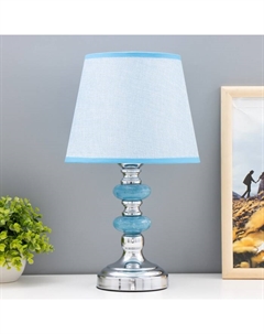 Лампа настольная "Аквамарин" 1x60Вт E27 синий 22х22х42 см Risalux