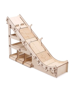 Конструктор «Парковка. Картинг Парк», 146 деталей, 70х17х37 см Polly