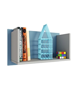 Полка книжная kids Mirum 5L 600, серая, голубая Polini