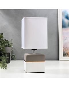Лампа настольная 16376/1 E27 40 Вт бело-серый 16×16×29 см Risalux