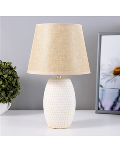 Лампа настольная 48474/1 E14 40 Вт бежевый 20×20×34 см Risalux