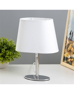 Лампа настольная Harry 1х15Вт Е14 серебро/белый 20х10х26,5см Risalux