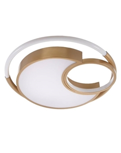 Люстра с ПДУ 2218/1 LED 110Вт диммер золото 48х48х7 см Bayerlux