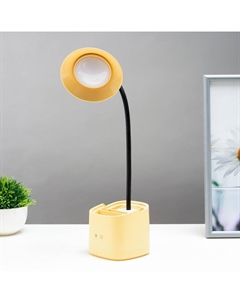 Настольная лампа сенсорная 16848/1YL LED 2 Вт USB АКБ желтый 9.5×9.5×38 см Risalux