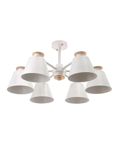 Люстра 1064/6WT E27 60 Вт белый 75×75×50 см Bayerlux