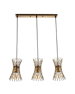 Светильник «Сенча» 3хE27 40 Вт золото 55×15×100 см Bayerlux