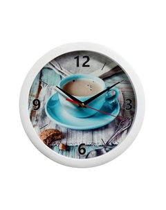 Часы настенные, d=28 см, кухонные, «Кофе», бесшумные Соломон