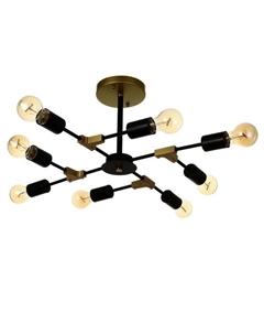 Люстра 2427// E27 40 Вт черно-бронзовый 61×61×25.5 см Bayerlux