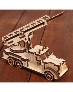 Конструктор деревянный 3д модель «Пожарная машина», 61 деталь Altair