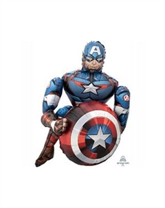 Воздушный шар фольгированный 39" «Мстители. Капитан Америка», ходячая фигура Anagram
