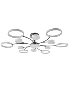 Люстра с ПДУ 2299/13WT LED 256 Вт 3000-6000К белый 106×106×18 см Bayerlux