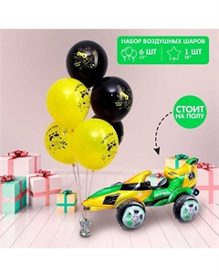 Воздушные шары, набор «С днём рождения», 7 шт. Страна карнавалия