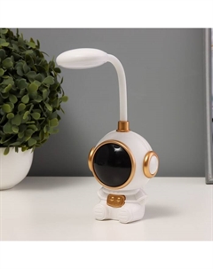 Ночник «Коcмонавт» LED 3 Вт USB АКБ бело-золотой 8×7×20 см Risalux