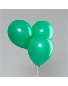 Воздушные шары латексные 10", пастель, 100 шт., зелёные Neotex co