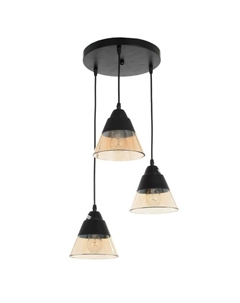 Светильник "Сон" 3х60Вт Е27 черный 36,5х36,5х100см Svk